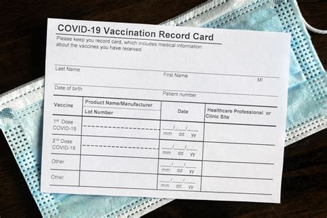 CDC vaccine record and card